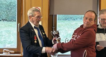 some of the winners from last season's competitions; Sean Davies, Anne Lambert, Mary Fowler, Sue Roberts. Steven Pearce, Chris Horlick and Paul Davies. Presentation hosted by Captain Brett Stevenson and trophies presented by President Roy Higgins.